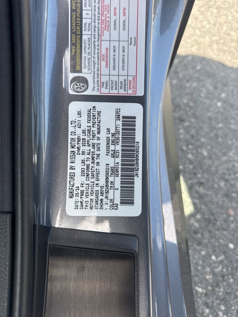 Used 2024 Nissan Z Performance w/ Floor Mat Package image 34