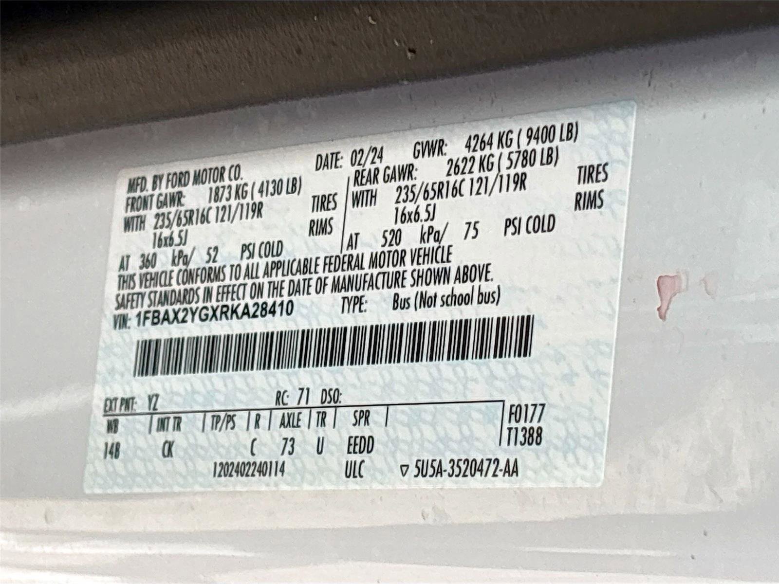 Used 2024 Ford Transit 350 XLT image 31