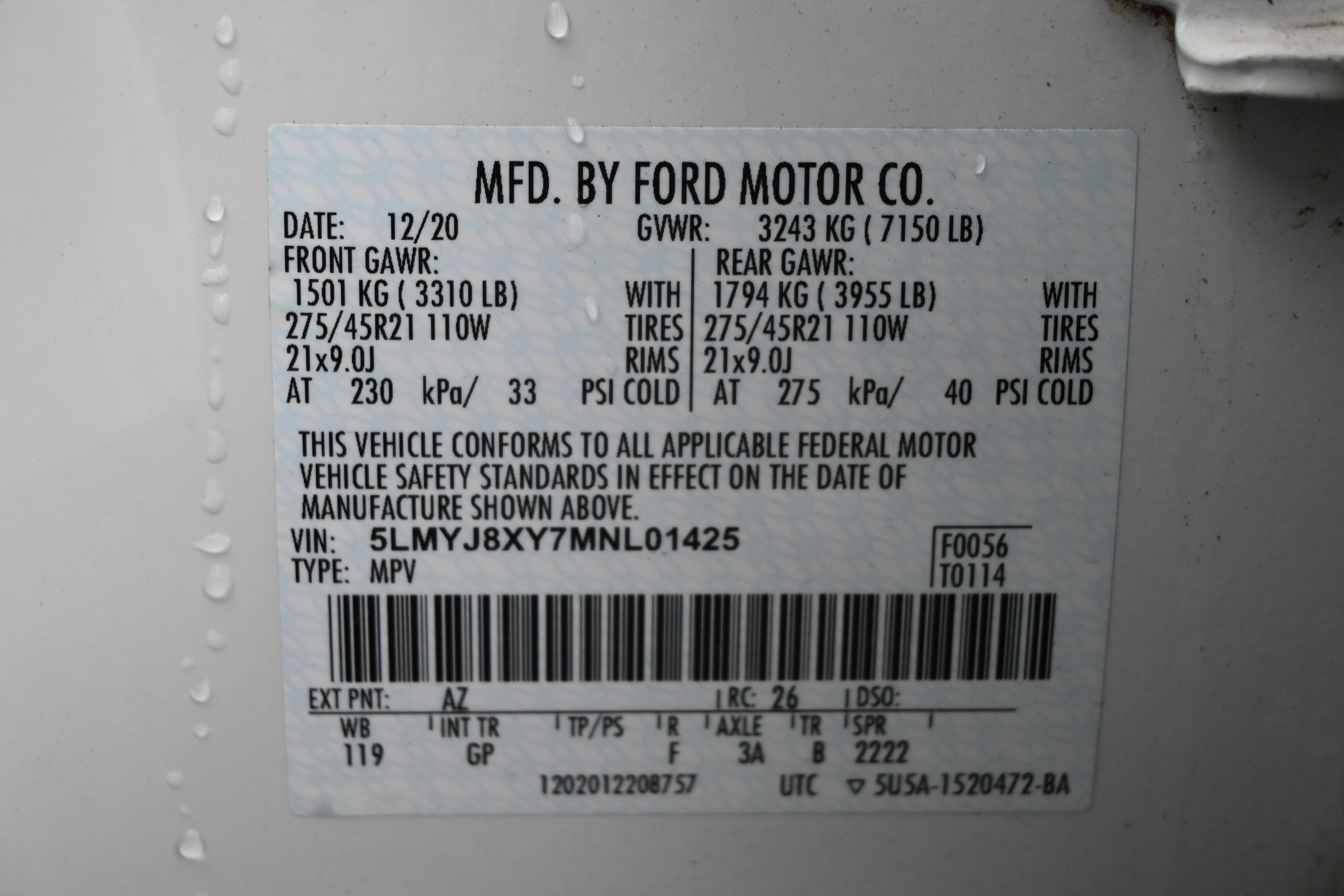 Used 2021 Lincoln Aviator Grand Touring w/ Equipment Group 302A AWD/4WD image 17