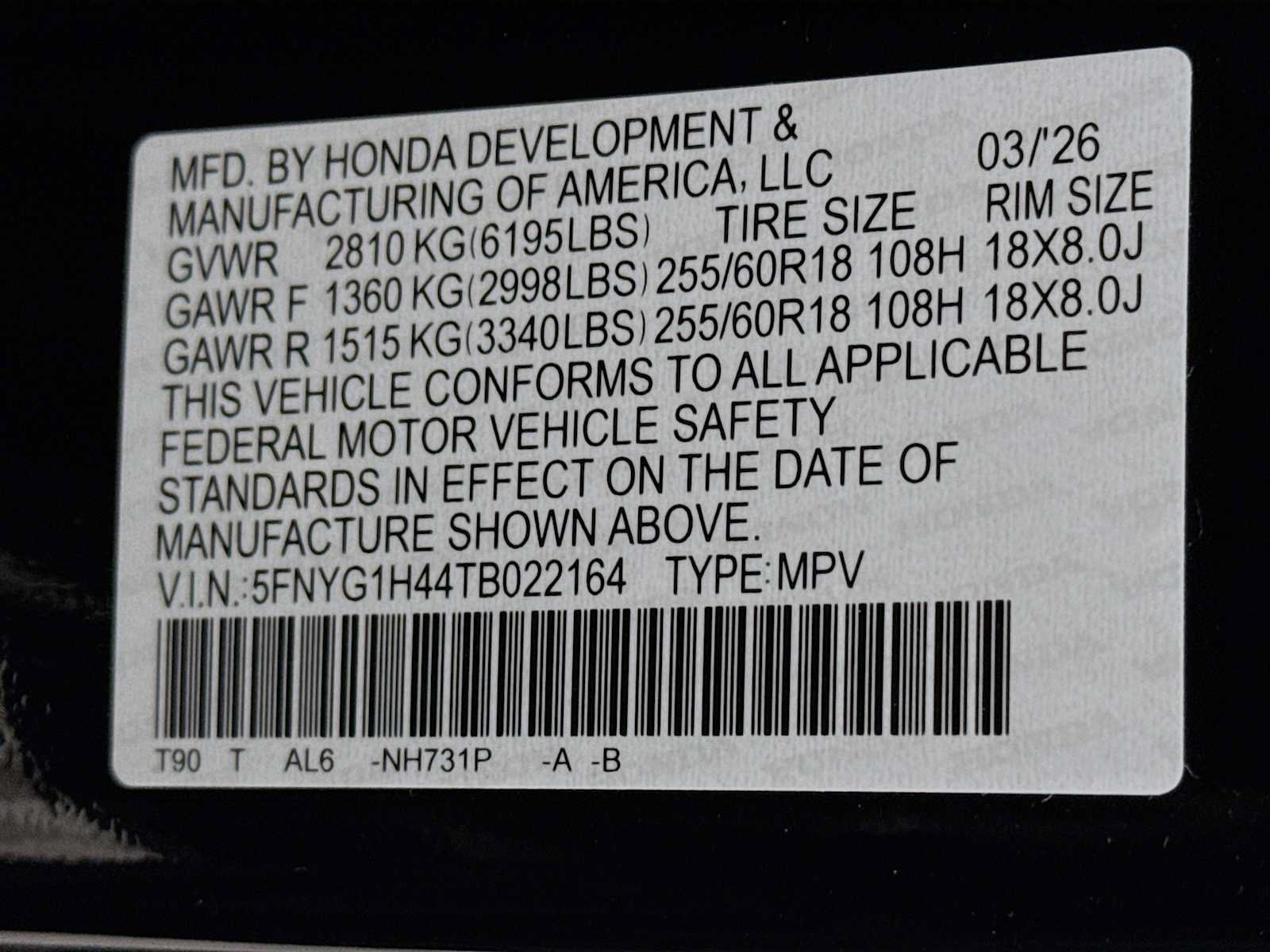Certified 2026 Honda Pilot EX-L image 30