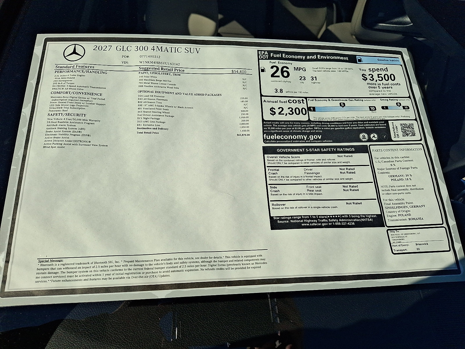 New 2027 Mercedes-Benz GLC 300 4MATIC image 19