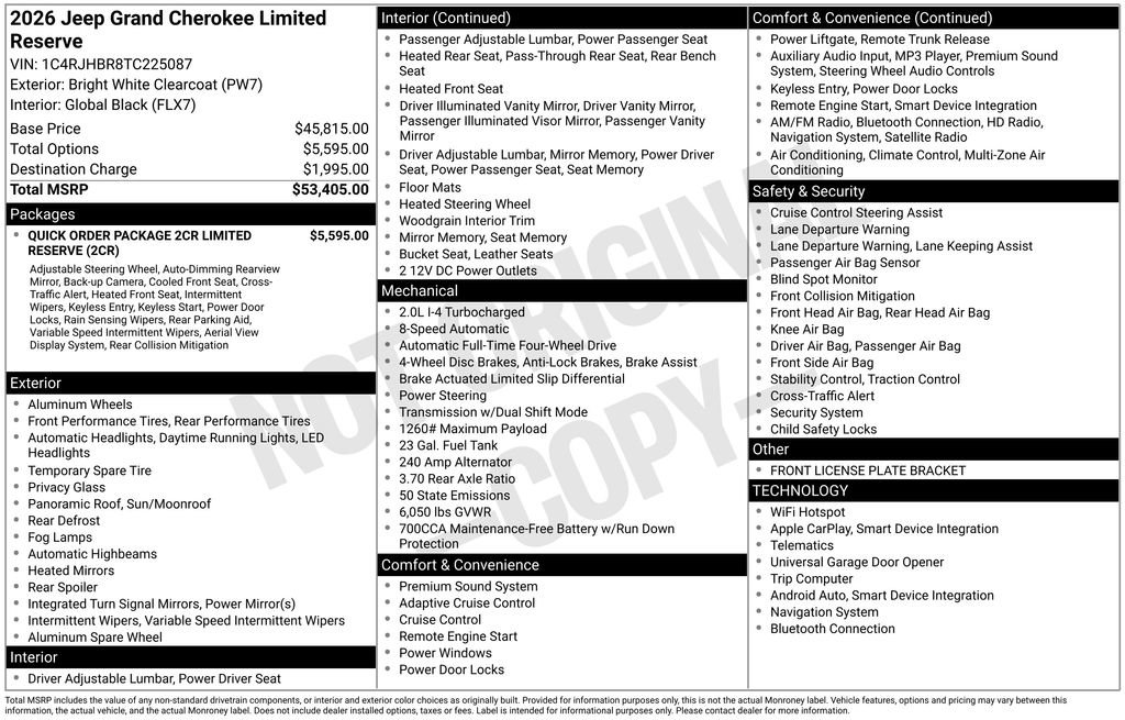 New 2026 Jeep Grand Cherokee Limited image 4