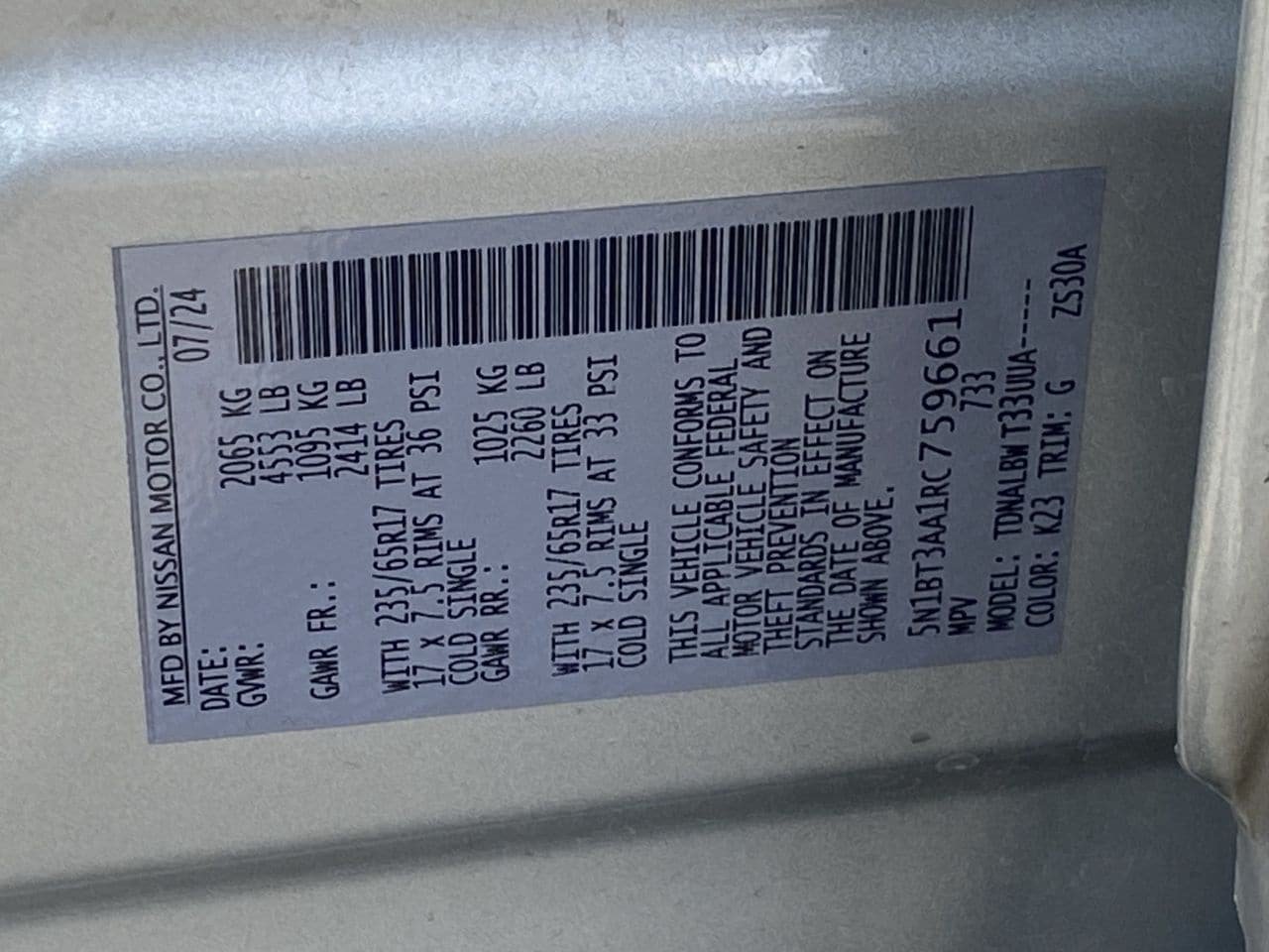 Certified 2024 Nissan Rogue S FWD image 12