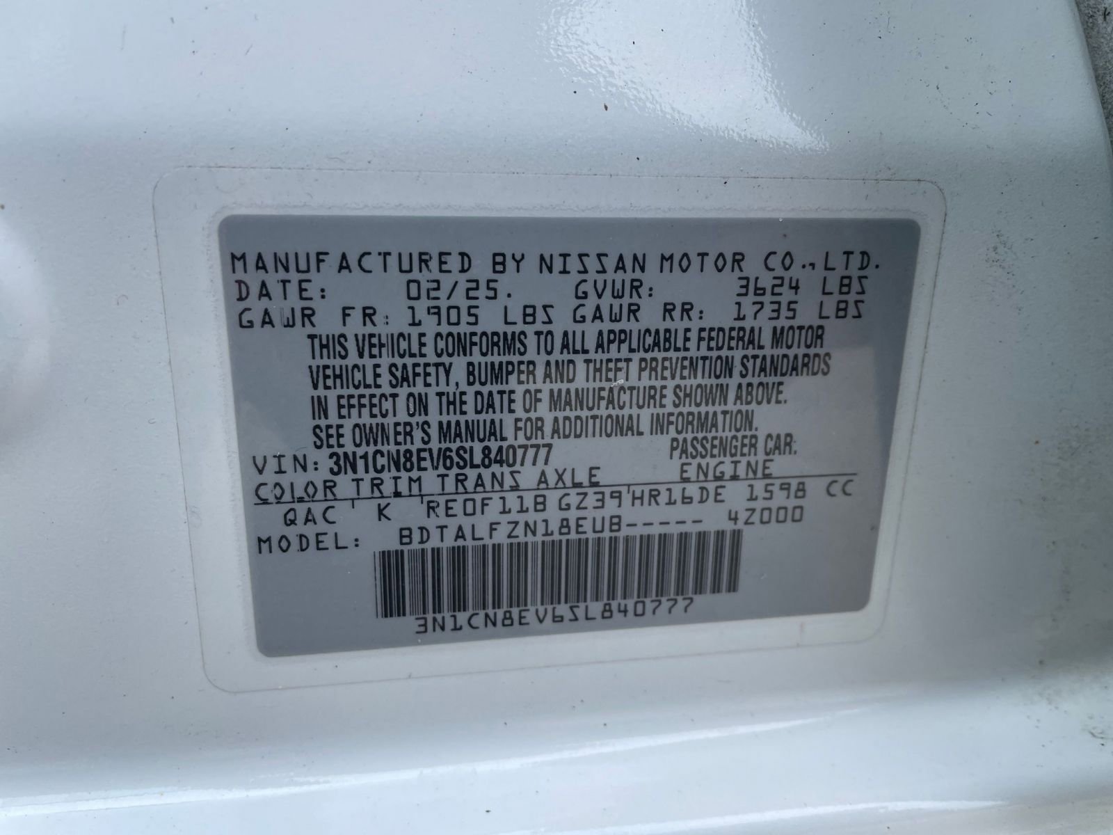 Used 2025 Nissan Versa SV image 28