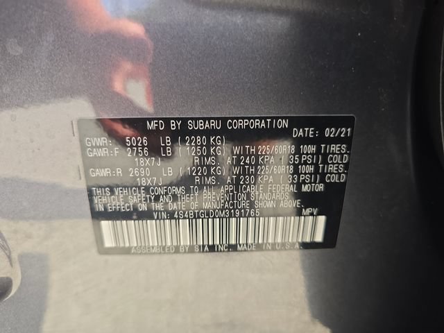 Used 2021 Subaru Outback Onyx Edition XT AWD/4WD image 30