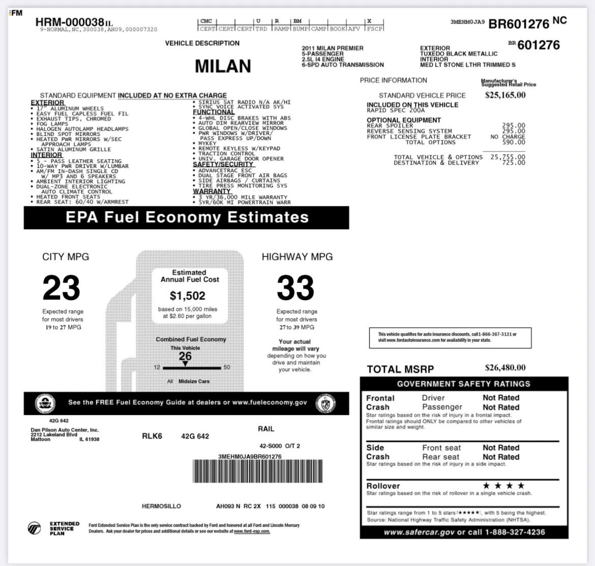 Used 2011 Mercury Milan Premier image 27