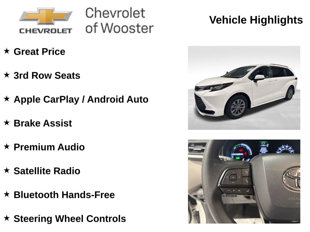 Used 2022 Toyota Sienna LE FWD image 2