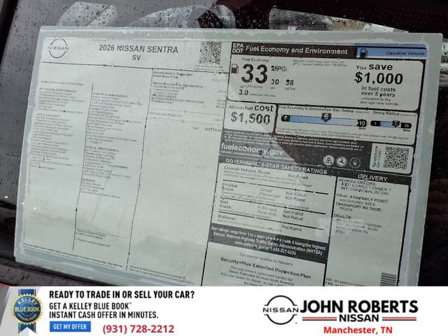 New 2026 Nissan Sentra SV w/ Floor Mat Package image 21