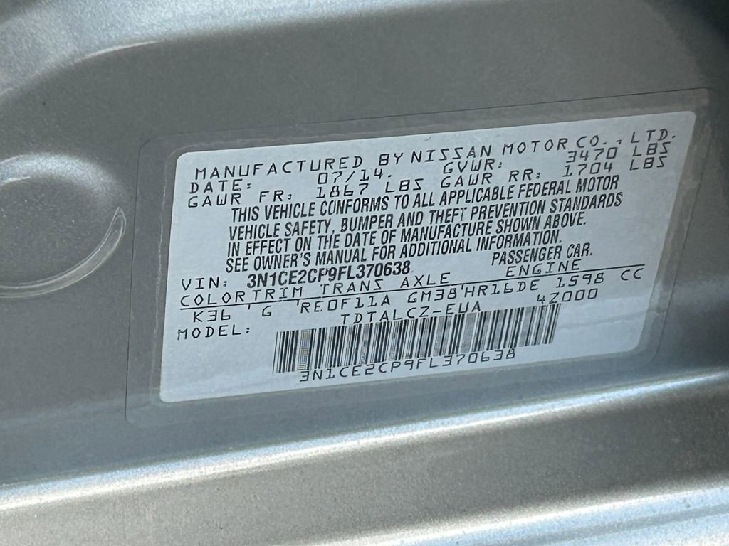 Used 2015 Nissan Versa Note S Plus FWD image 32
