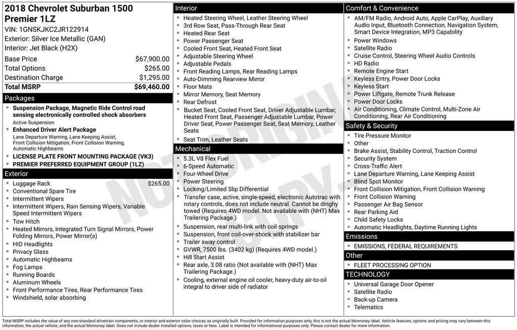 Used 2018 Chevrolet Suburban Premier image 6