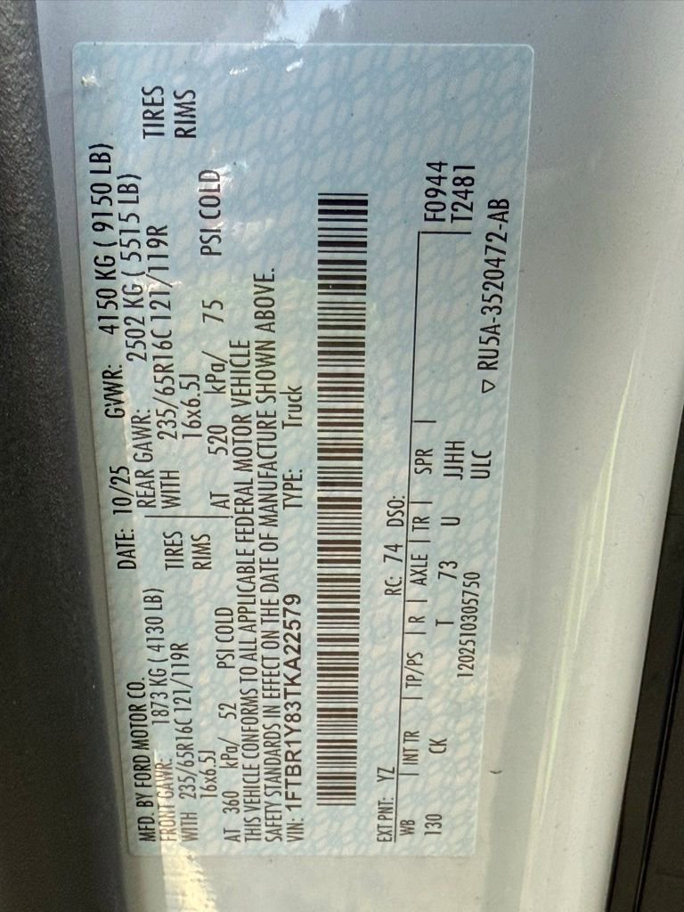 New 2026 Ford Transit 250 Low Roof w/ Load Area Protection Package image 38