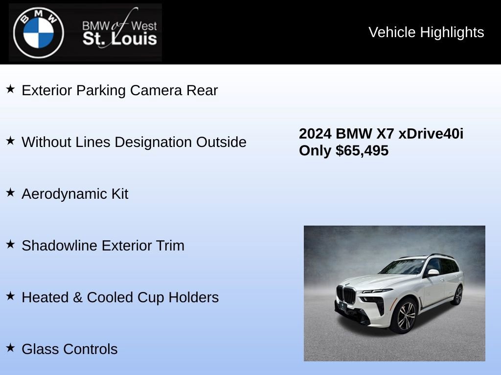 Used 2024 BMW X7 xDrive40i w/ Executive Package AWD/4WD image 24