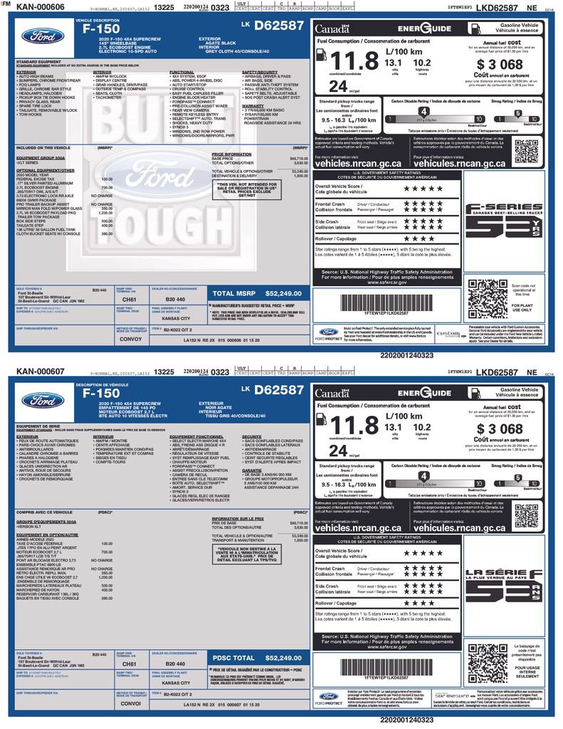 Used 2020 Ford F150 XLT AWD/4WD image 6