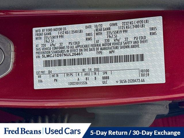 Certified 2022 Lincoln Corsair AWD w/ Premium Package image 35