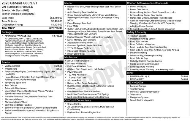 Used 2023 Genesis G80 2.5T w/ Advanced Package video 1