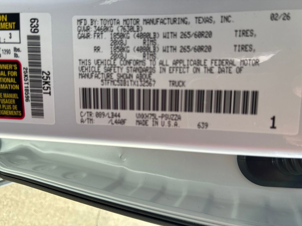 New 2026 Toyota Tundra 1794 Edition image 55