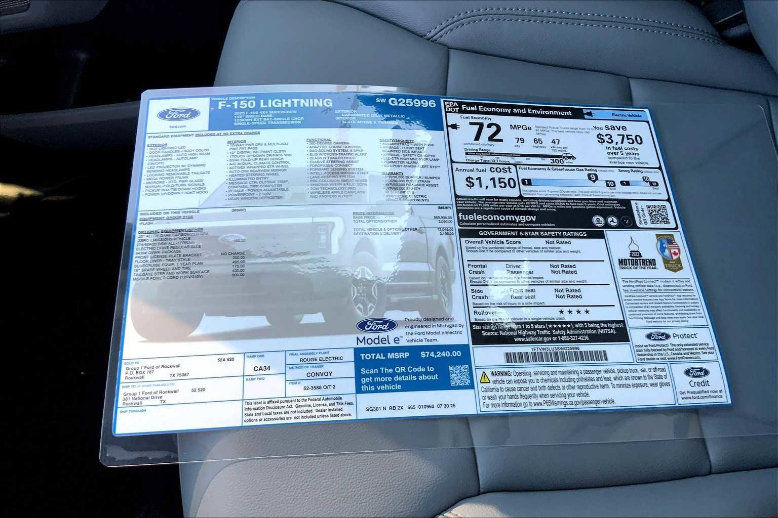 New 2025 Ford F150 Lightning Flash image 20