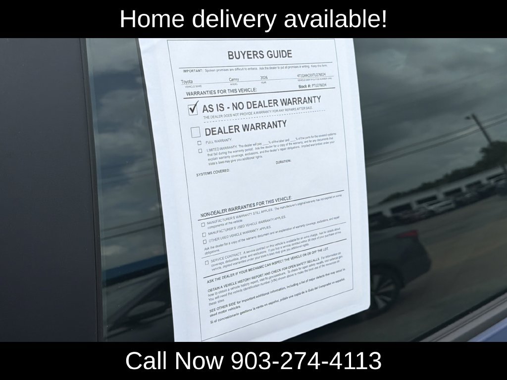 Used 2026 Toyota Camry LE FWD image 4