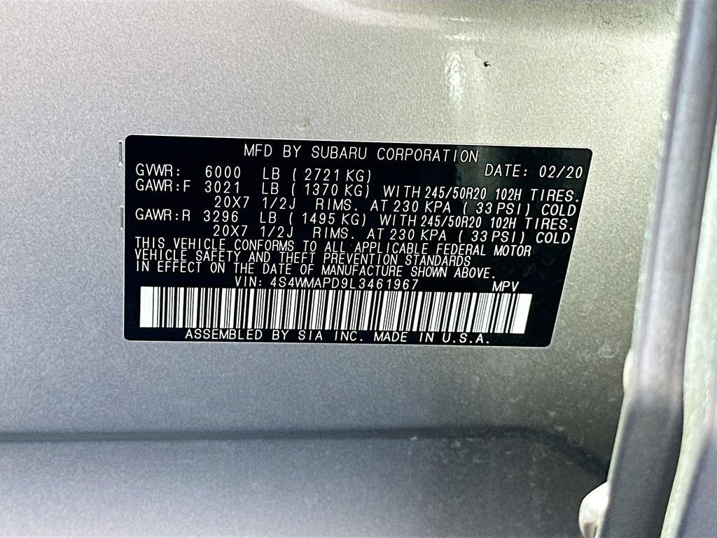 Used 2020 Subaru Ascent Limited w/ Technology Package AWD/4WD image 32