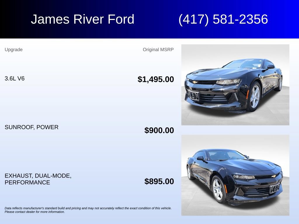 Used 2017 Chevrolet Camaro LT RWD image 5