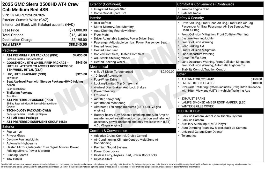 Used 2025 GMC Sierra 2500 AT4 w/ AT4 Premium Plus Package image 8