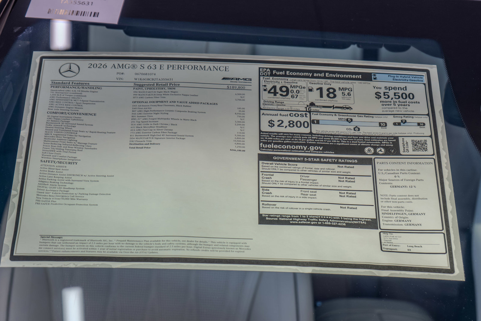 New 2026 Mercedes-Benz S 63 AMG S image 36