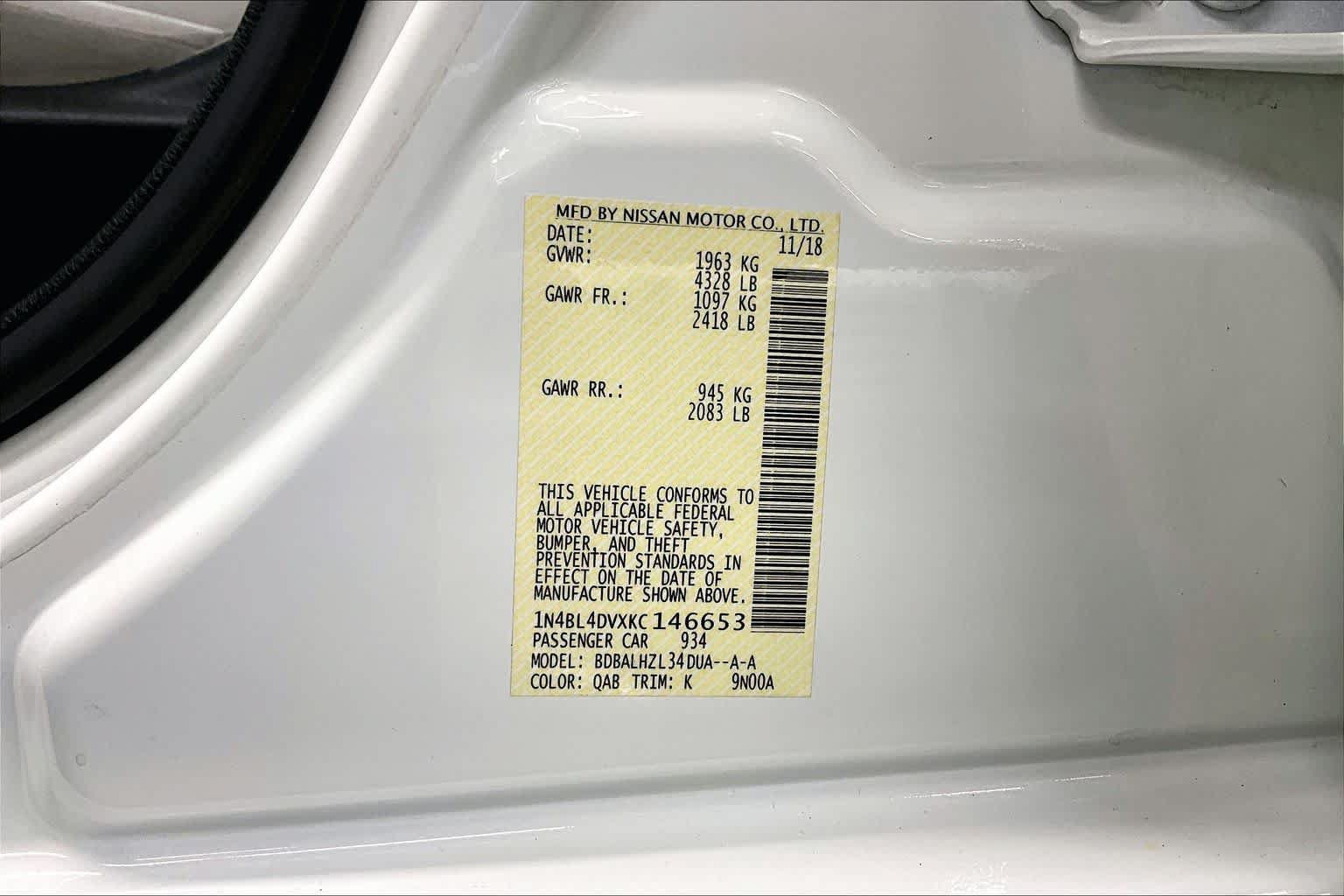 Used 2019 Nissan Altima 2.5 SV FWD image 36