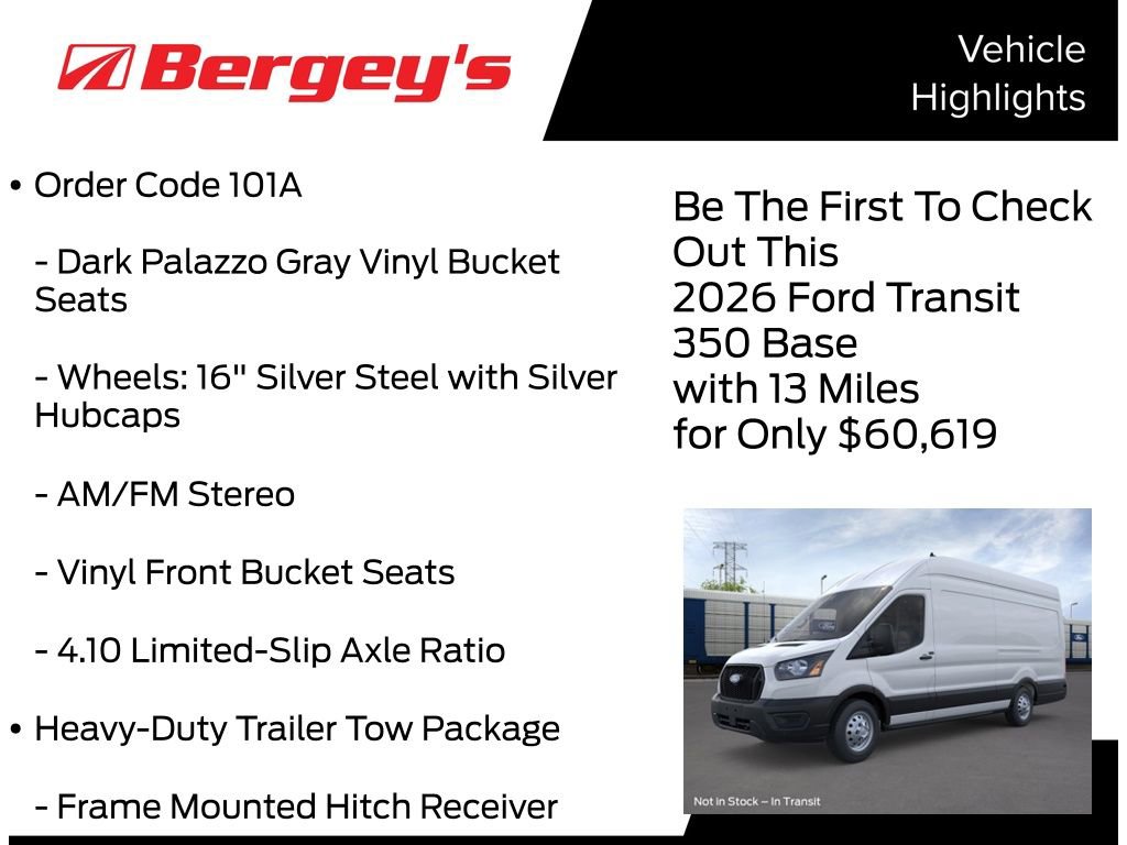 New 2026 Ford Transit 350 148 High Roof Extended AWD image 5