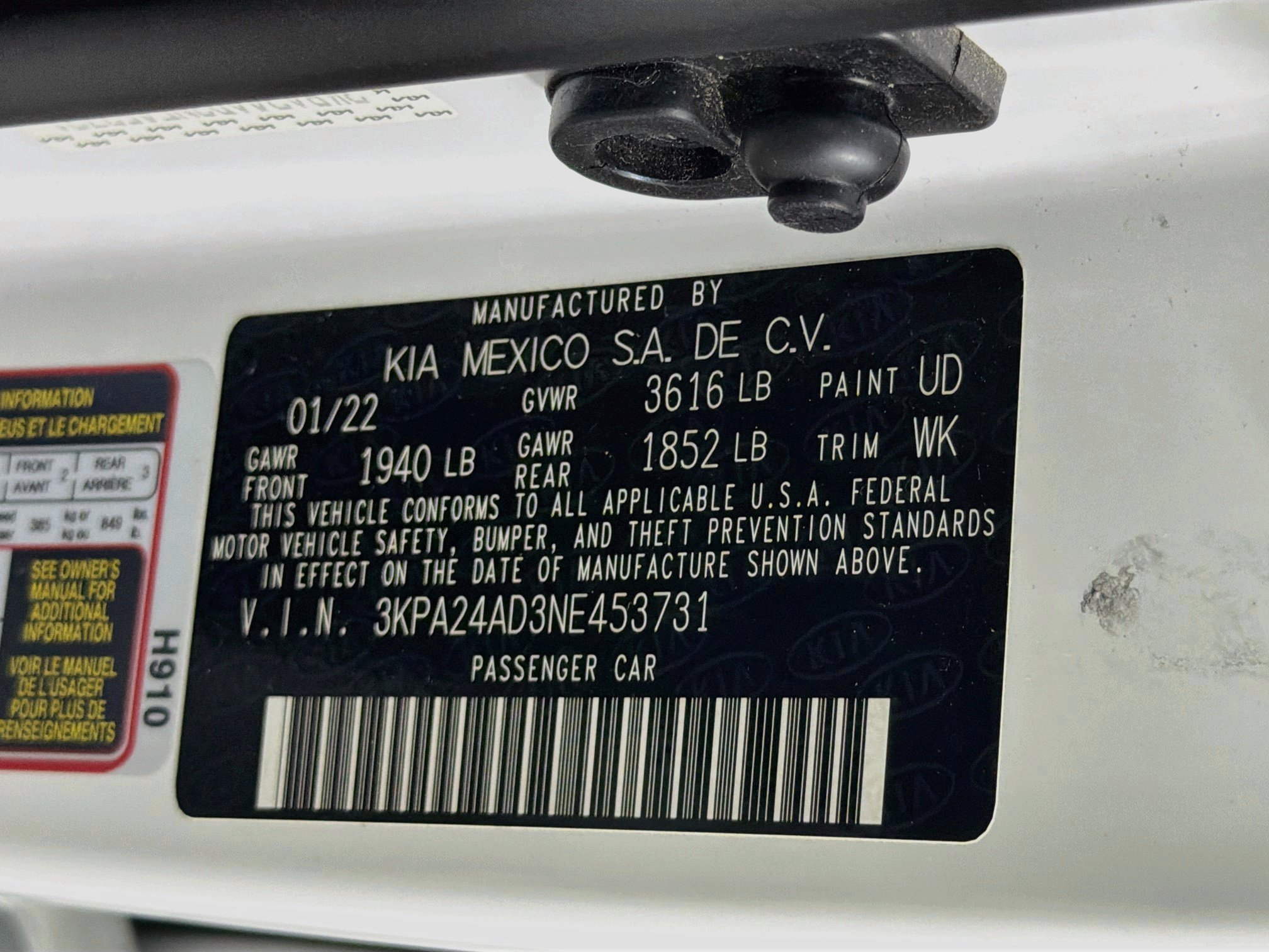 Used 2022 Kia Rio S FWD image 12