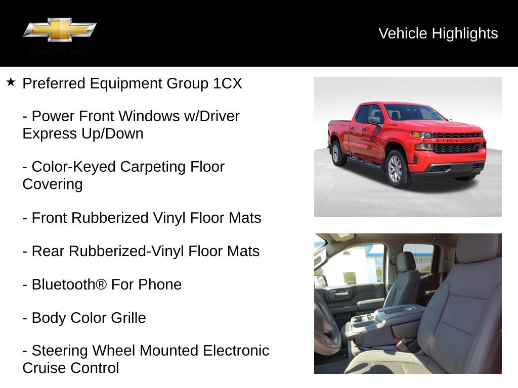 Used 2020 Chevrolet Silverado 1500 Custom w/ Custom Convenience Package AWD/4WD image 18