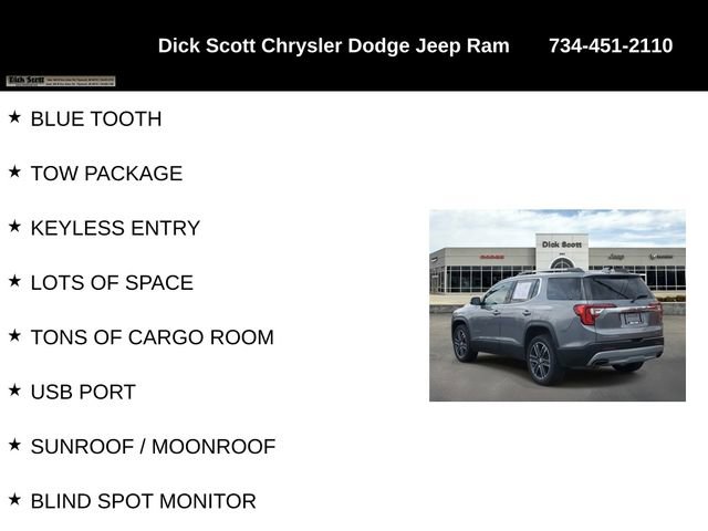 Used 2020 GMC Acadia SLT w/ Trailering Package AWD/4WD image 17