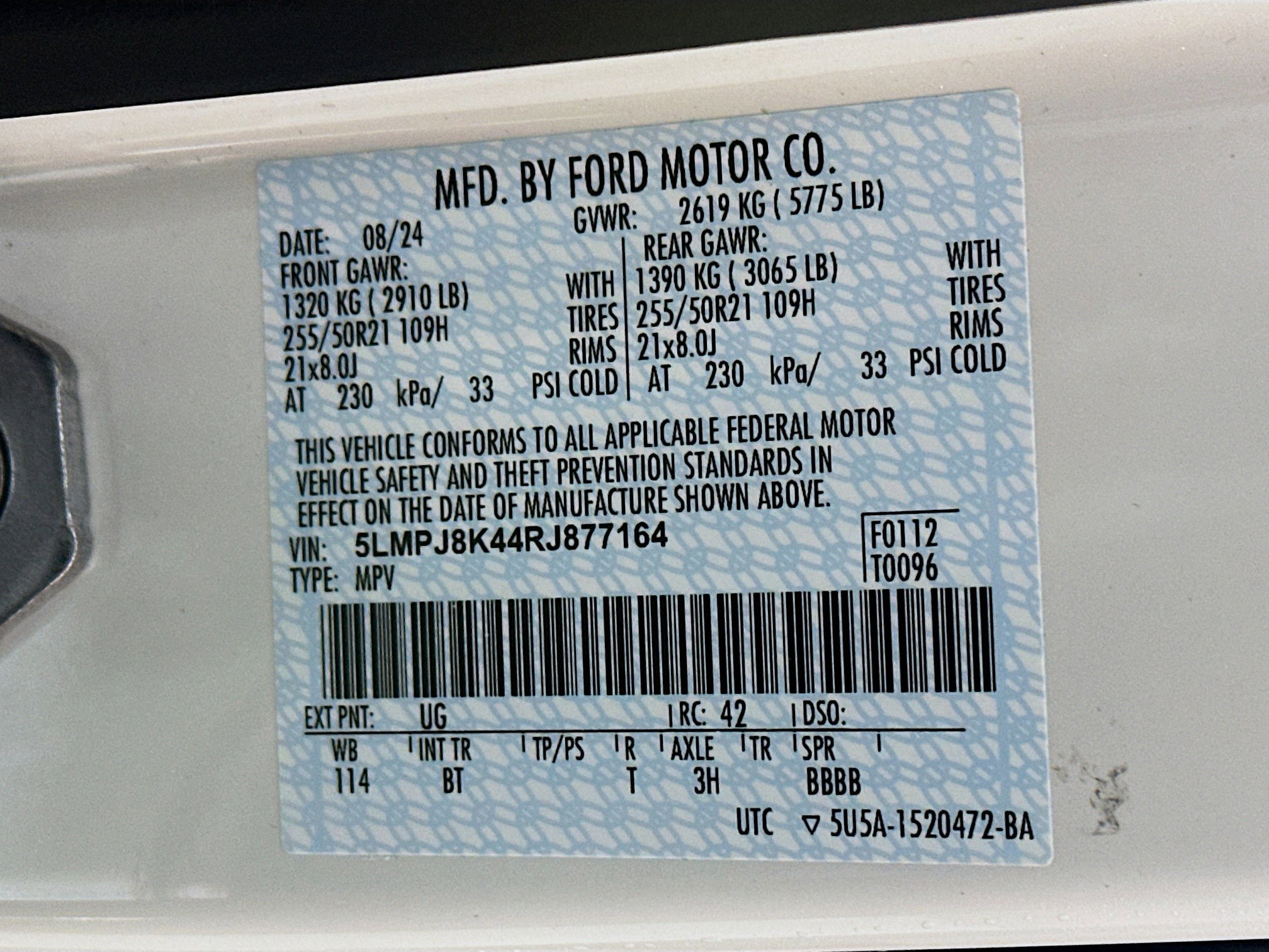 Used 2024 Lincoln Nautilus Reserve w/ Equipment Group 202A image 32