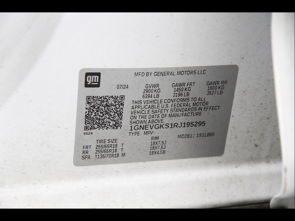 Certified 2024 Chevrolet Traverse LT w/ LPO, Floor Liner Package AWD/4WD image 25