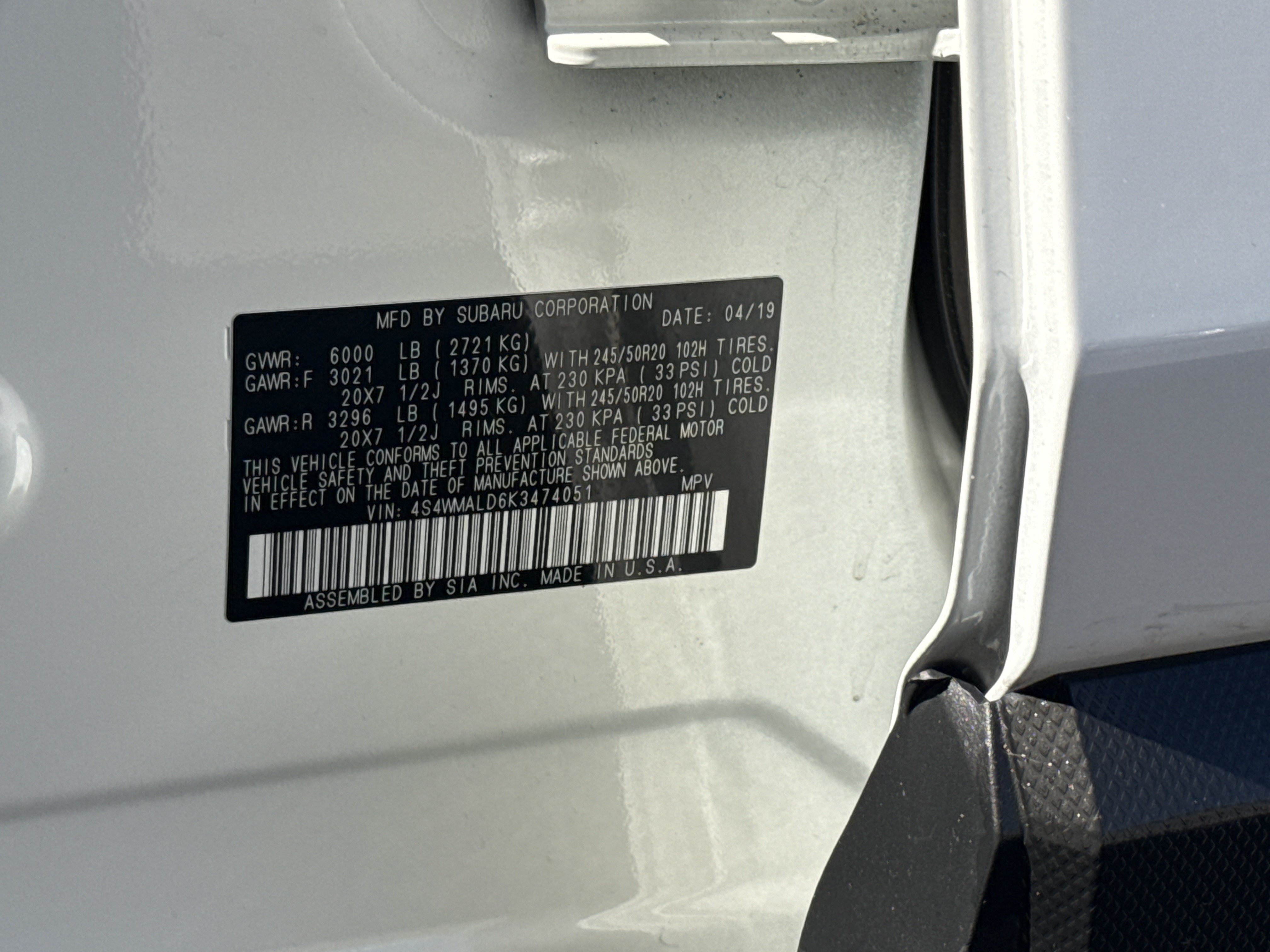 Used 2019 Subaru Ascent Limited AWD/4WD image 31