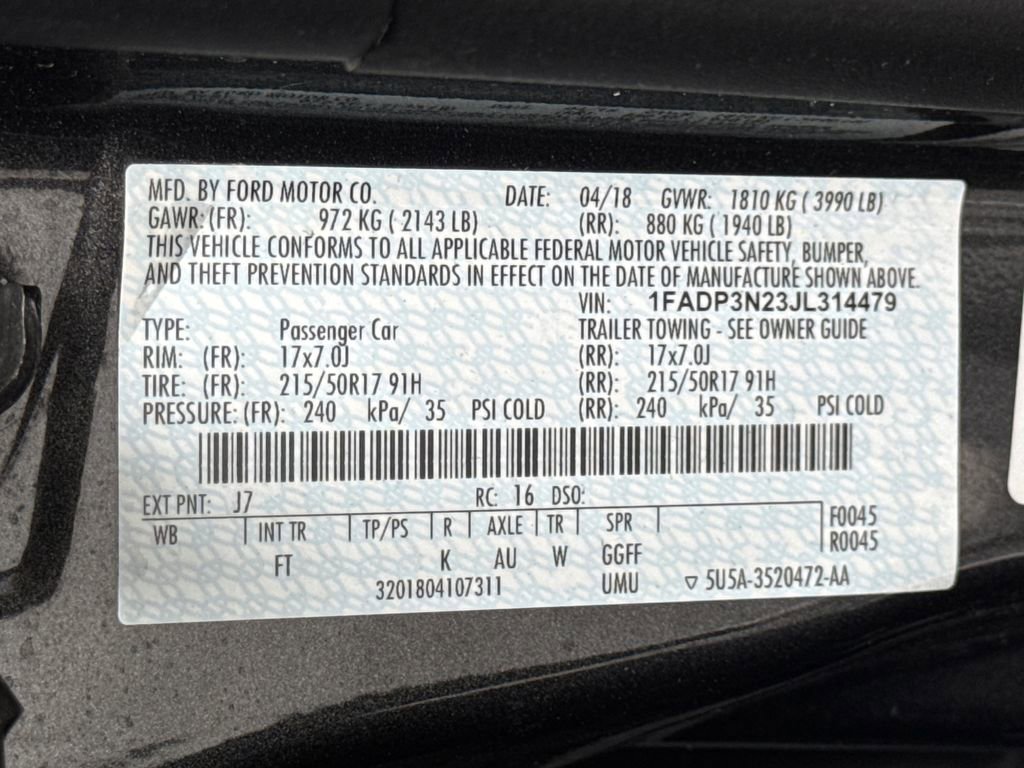 Used 2018 Ford Focus Titanium FWD image 41