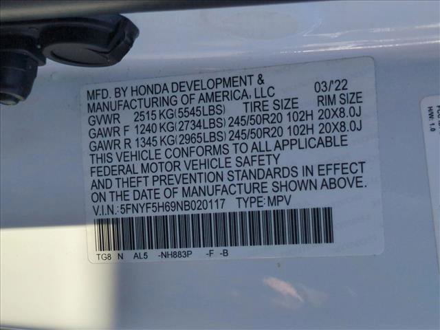 Used 2022 Honda Pilot Touring image 28