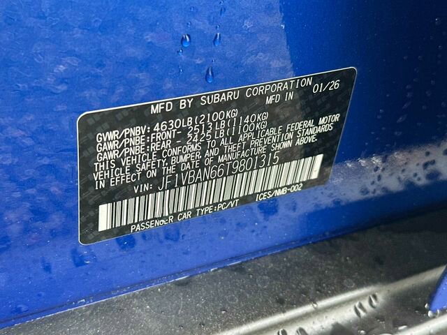 New 2026 Subaru WRX Limited AWD/4WD image 36