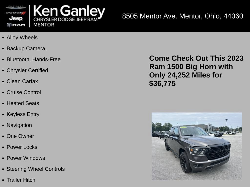 Used 2023 RAM 1500 Big Horn AWD/4WD image 5