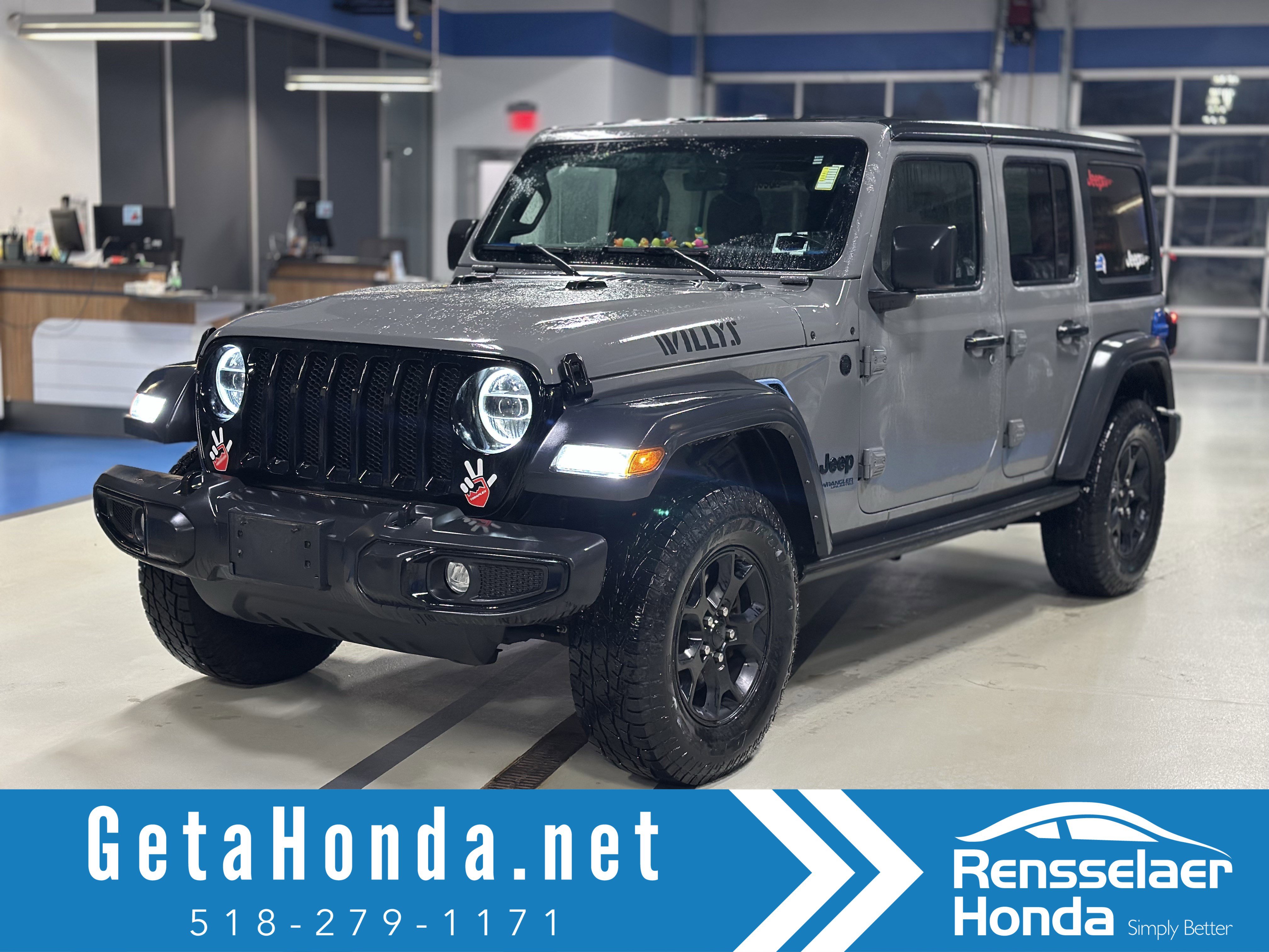 Used 2021 Jeep Wrangler Unlimited Willys image 1