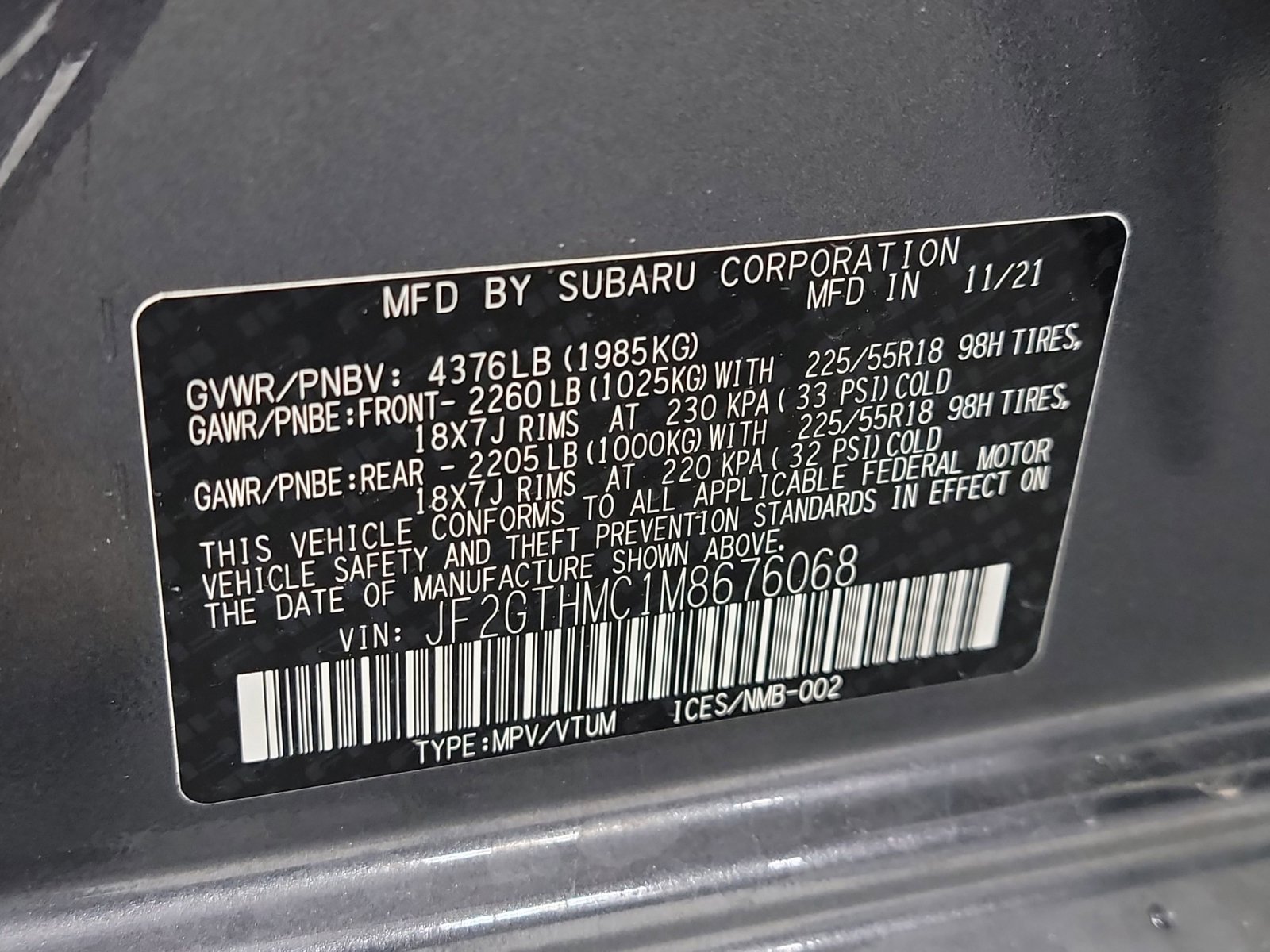 Used 2021 Subaru Crosstrek 2.5i Limited w/ Moonroof Package 1 image 33