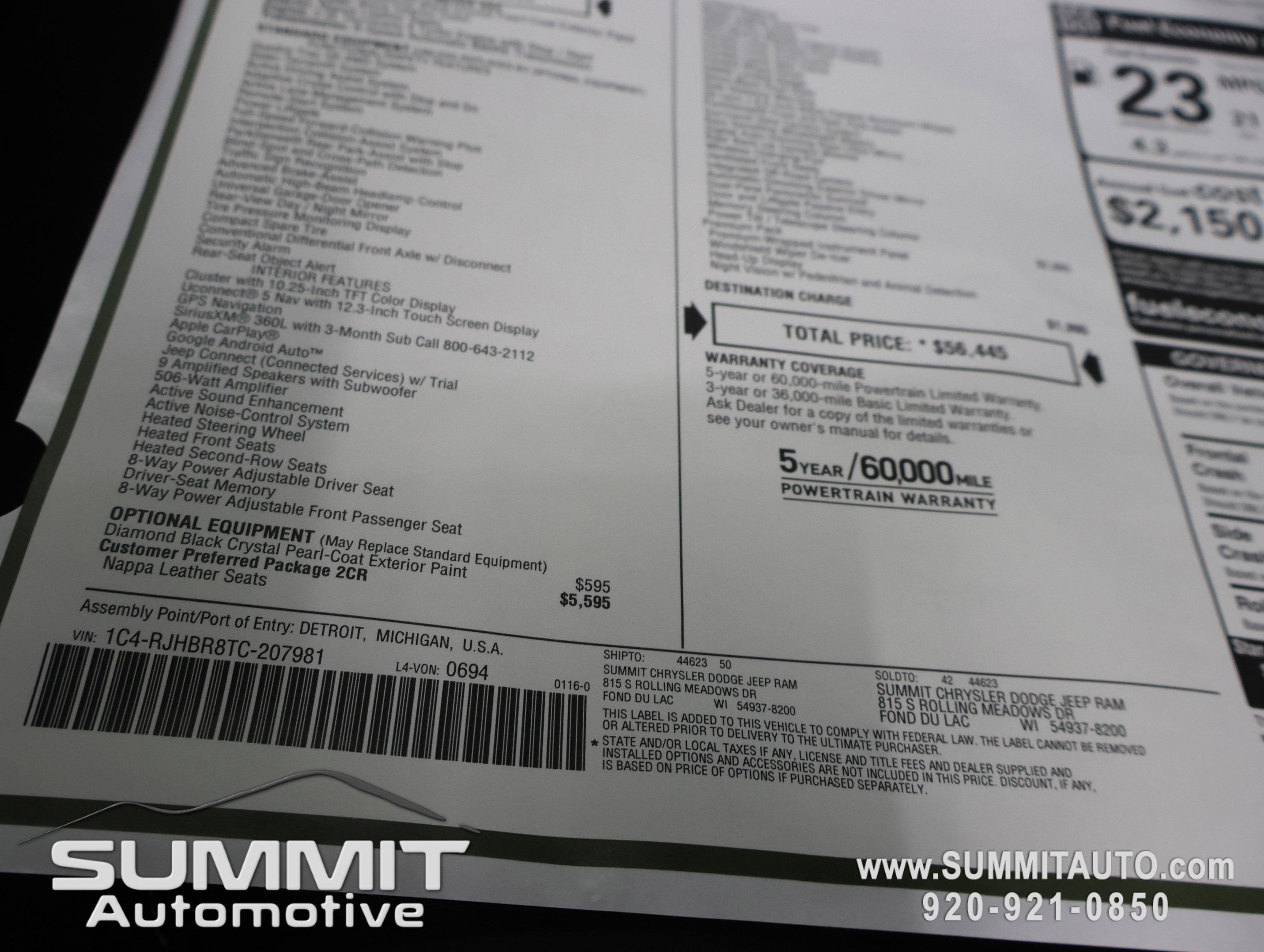 New 2026 Jeep Grand Cherokee Limited Reserve image 42