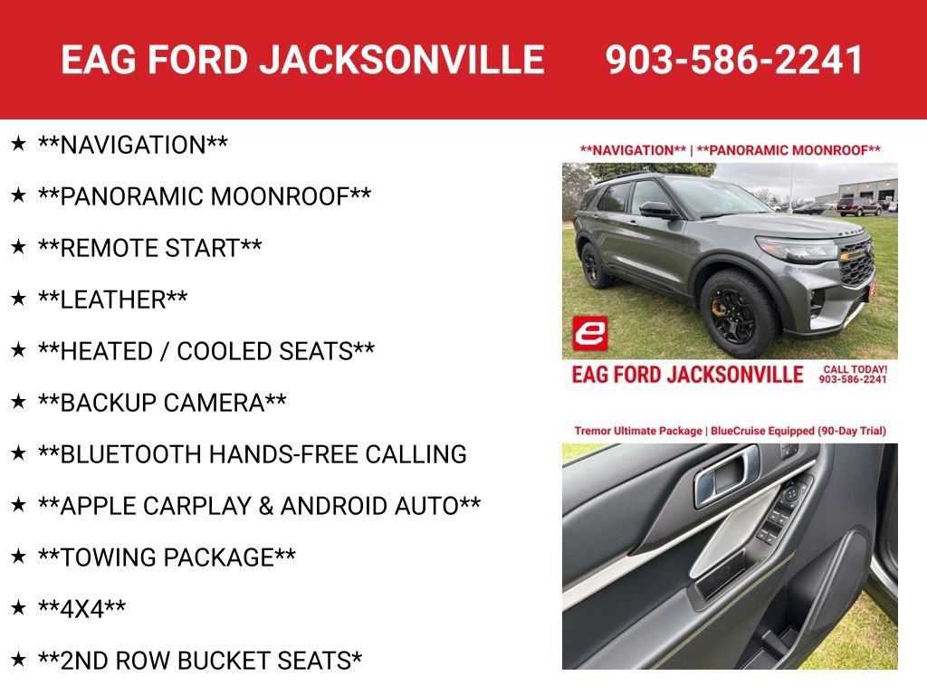 New 2026 Ford Explorer Tremor w/ Tremor Ultimate Package AWD/4WD image 4