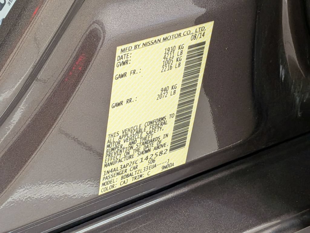 Used 2015 Nissan Altima 2.5 SL w/ Technology Package FWD image 34