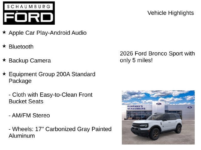 New 2026 Ford Bronco Sport Big Bend w/ Convenience Package AWD/4WD image 8