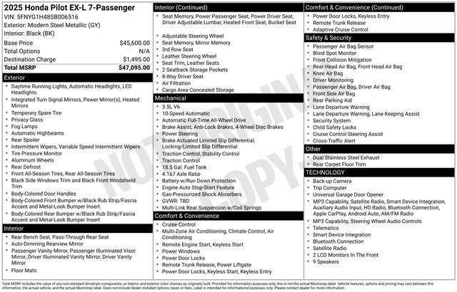 Used 2025 Honda Pilot EX-L image 37