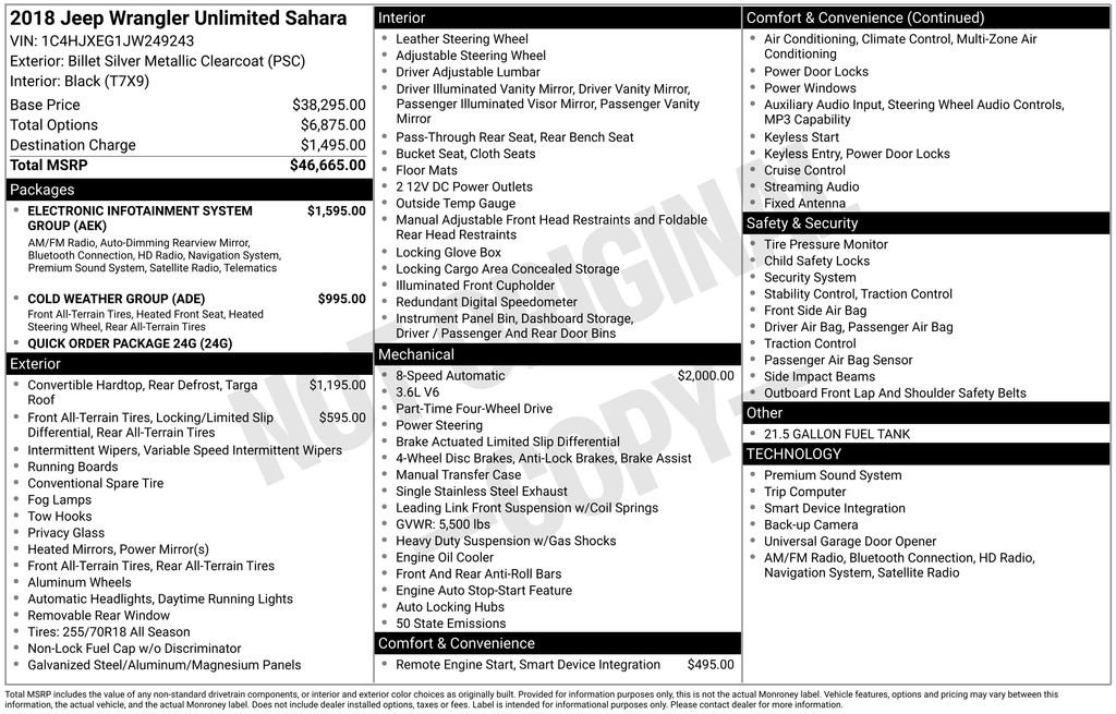 Used 2018 Jeep Wrangler Unlimited Sahara image 28
