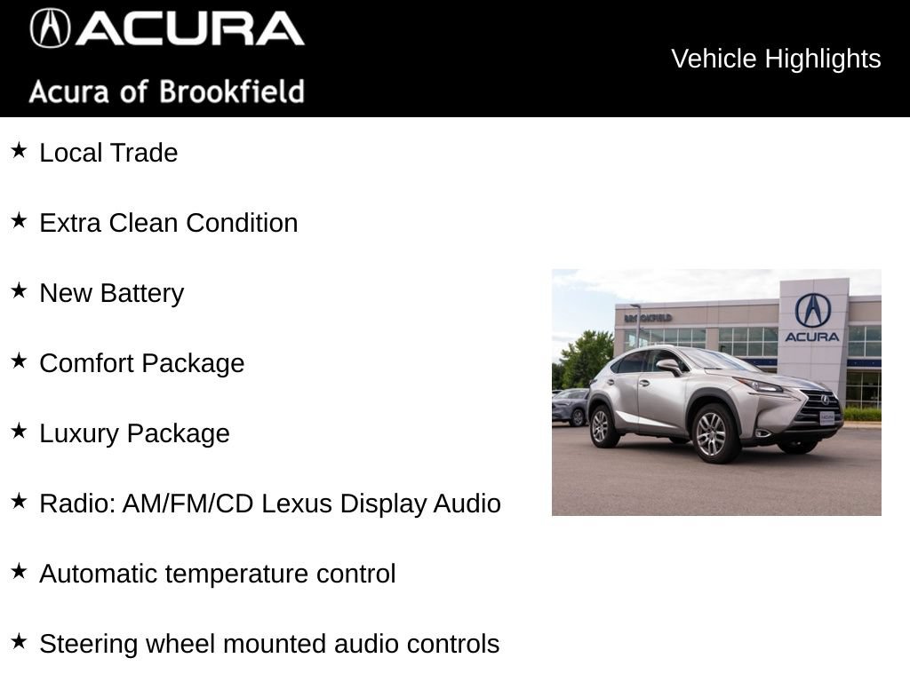 Used 2016 Lexus NX 200t AWD w/ Premium Package image 4