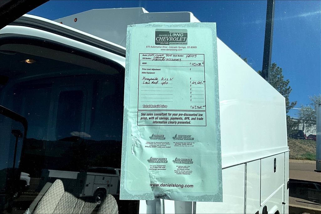 New 2025 Chevrolet Express 3500 w/ Power Convenience Package RWD image 13