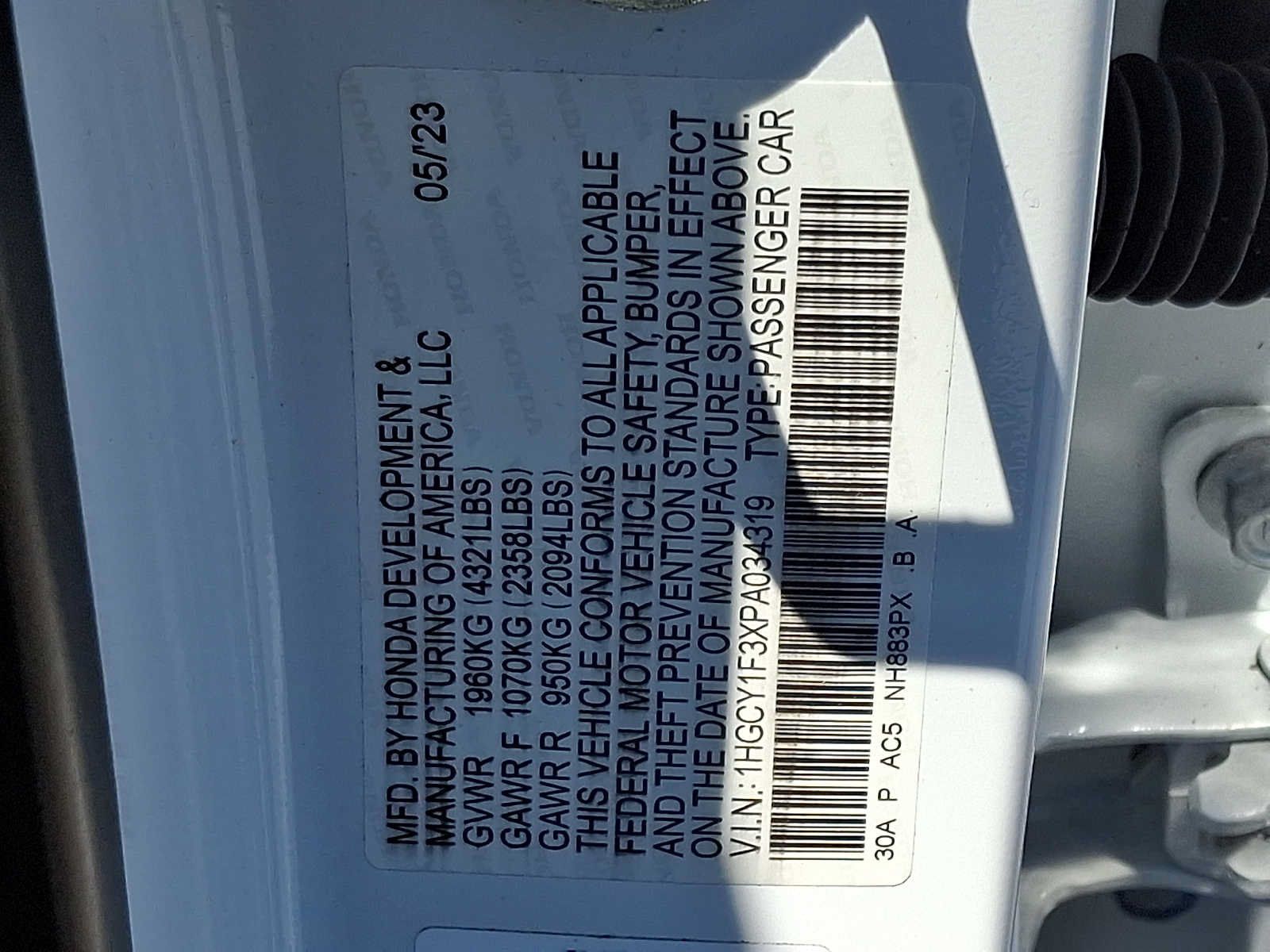 Certified 2023 Honda Accord EX image 27