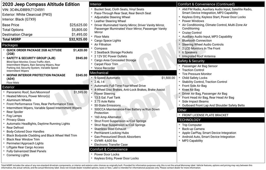 Used 2020 Jeep Compass Latitude image 14